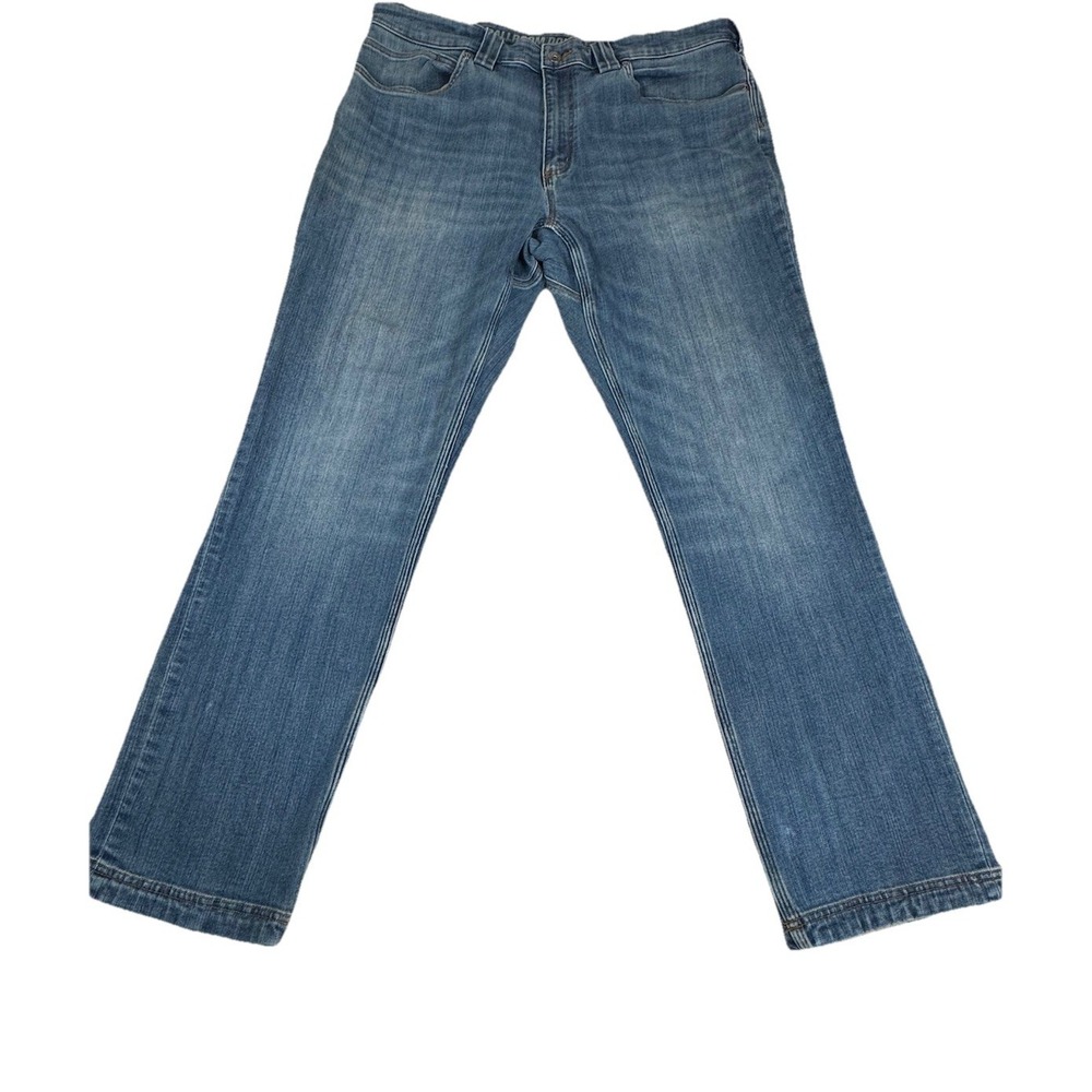 Duluth Trading Co Ballroom Double Flex Jeans Mens 38x32 Blue Denim